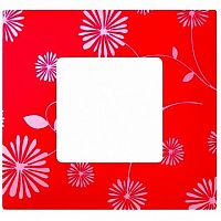 Рамка 1 пост 27 PLAY, красный/белый |  код. 2700617-803 |  Simon